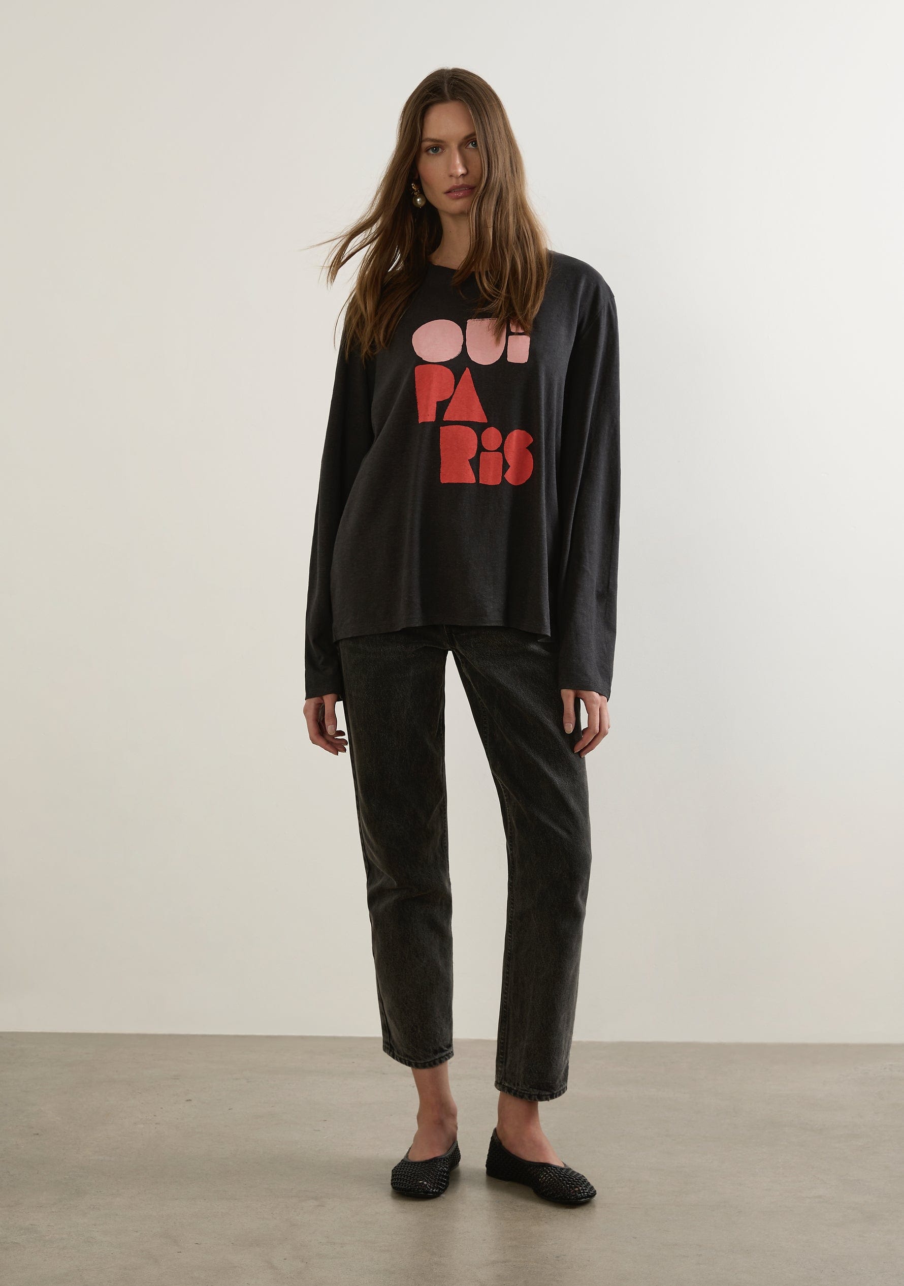 Oui Paris North Long Sleeve Tee - Auguste The Label