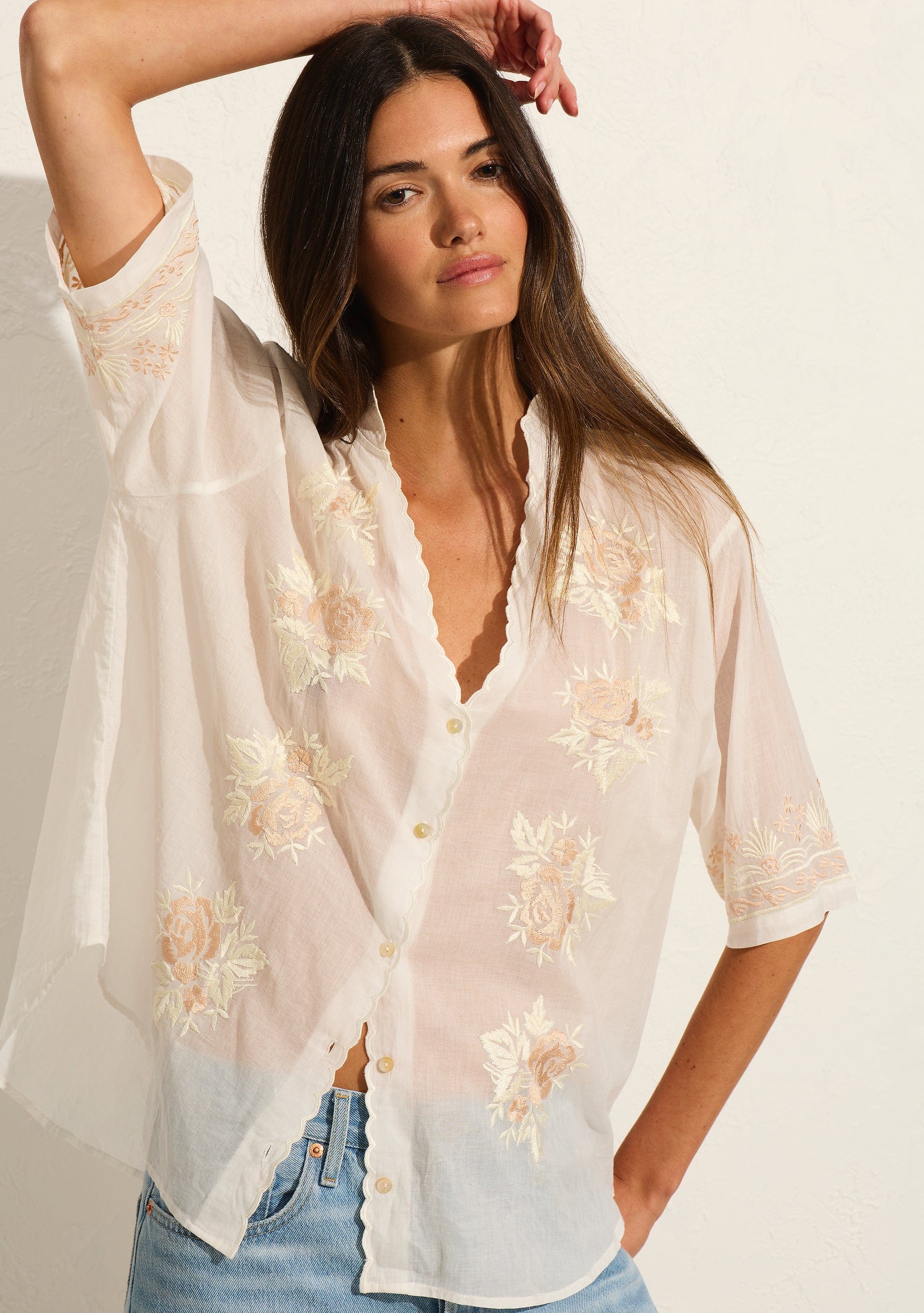 Rosalie Blouse White - Auguste The Label