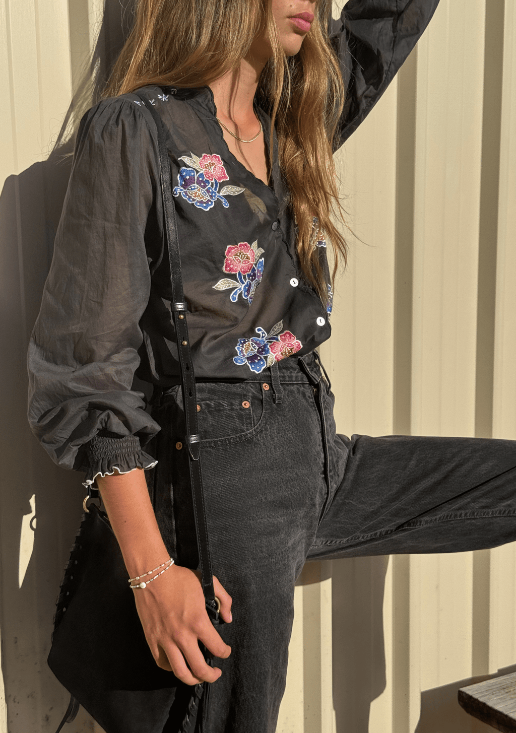Gisele Embroidered Blouse - Auguste The Label