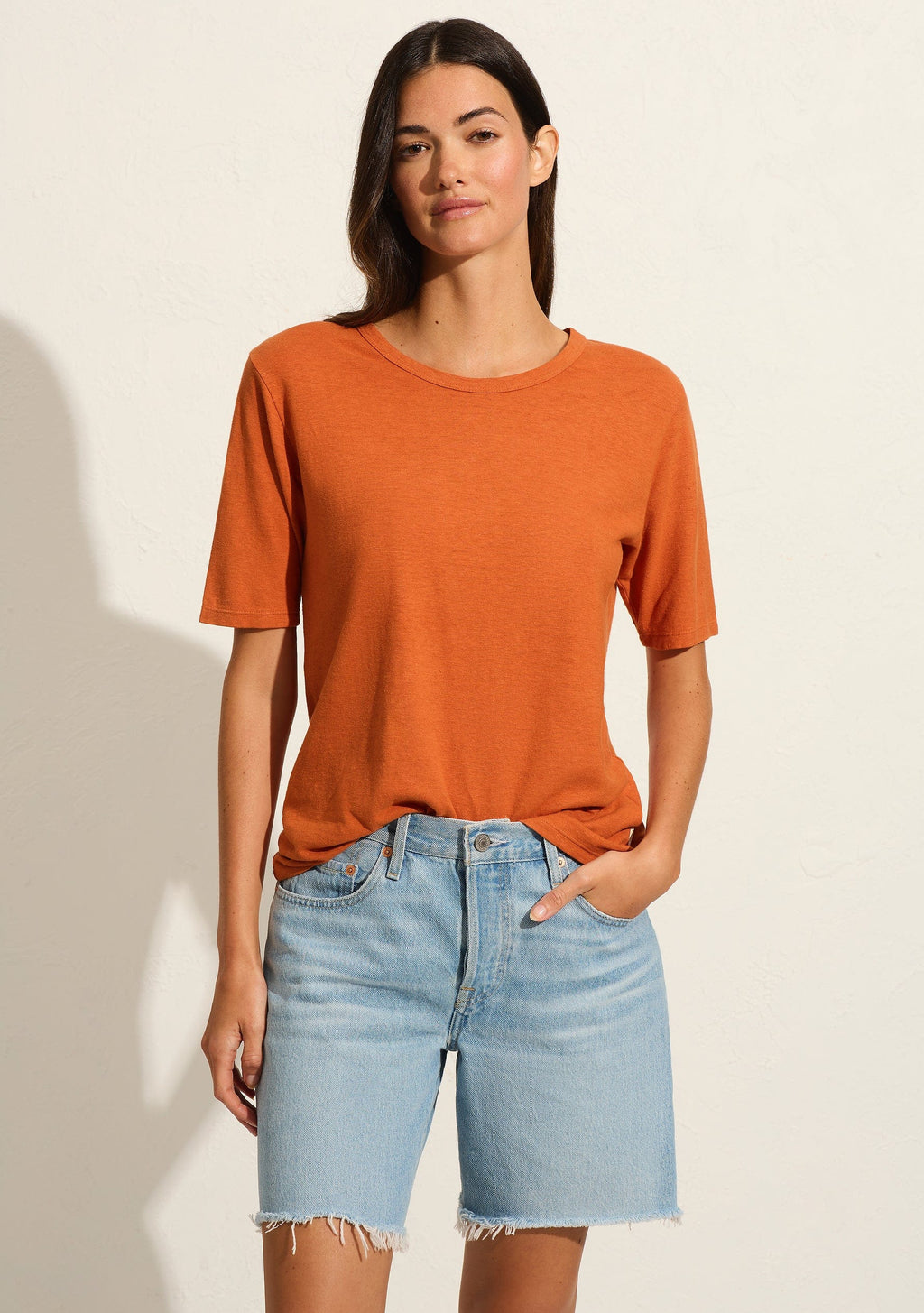 Simple Tee burnt orange - Auguste The Label