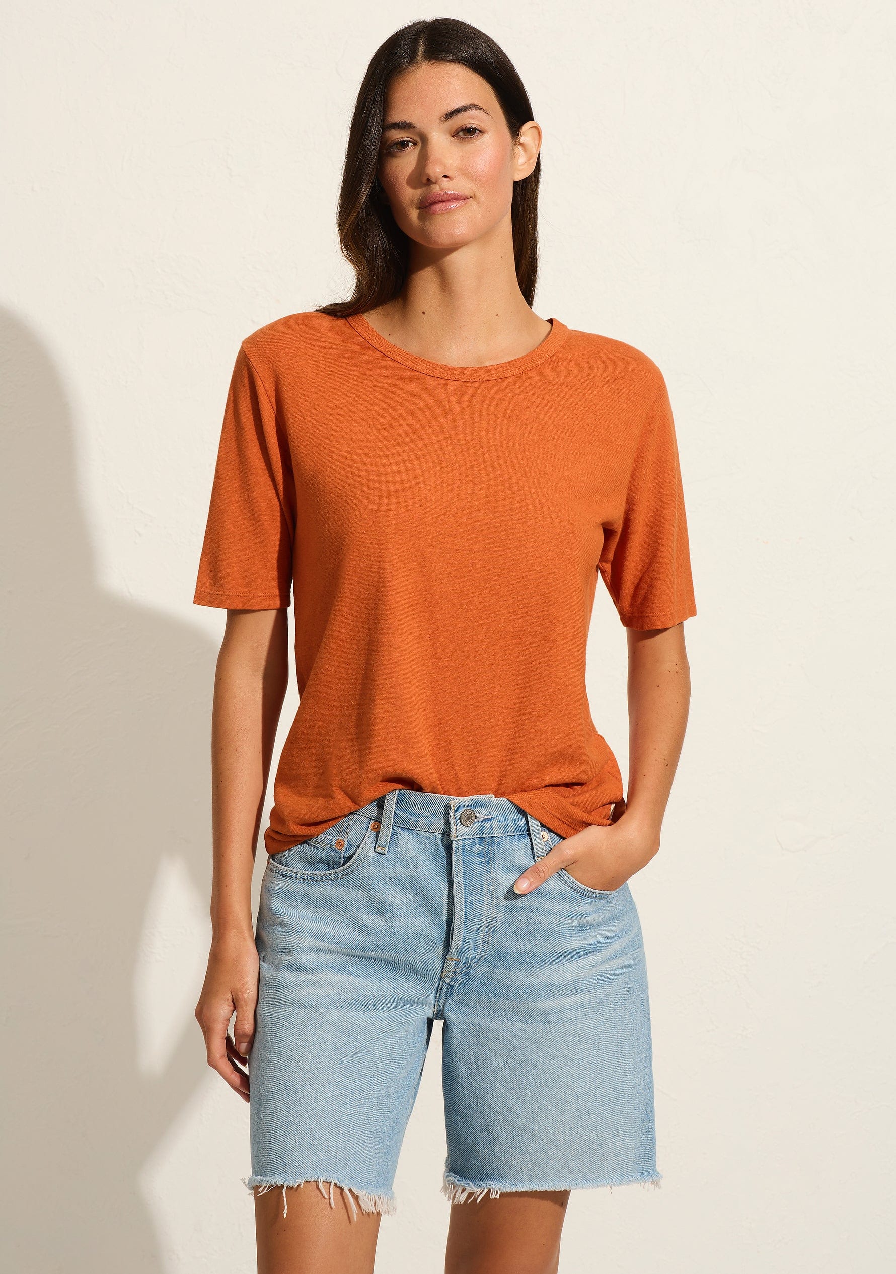 Simple Tee burnt orange - Auguste The Label