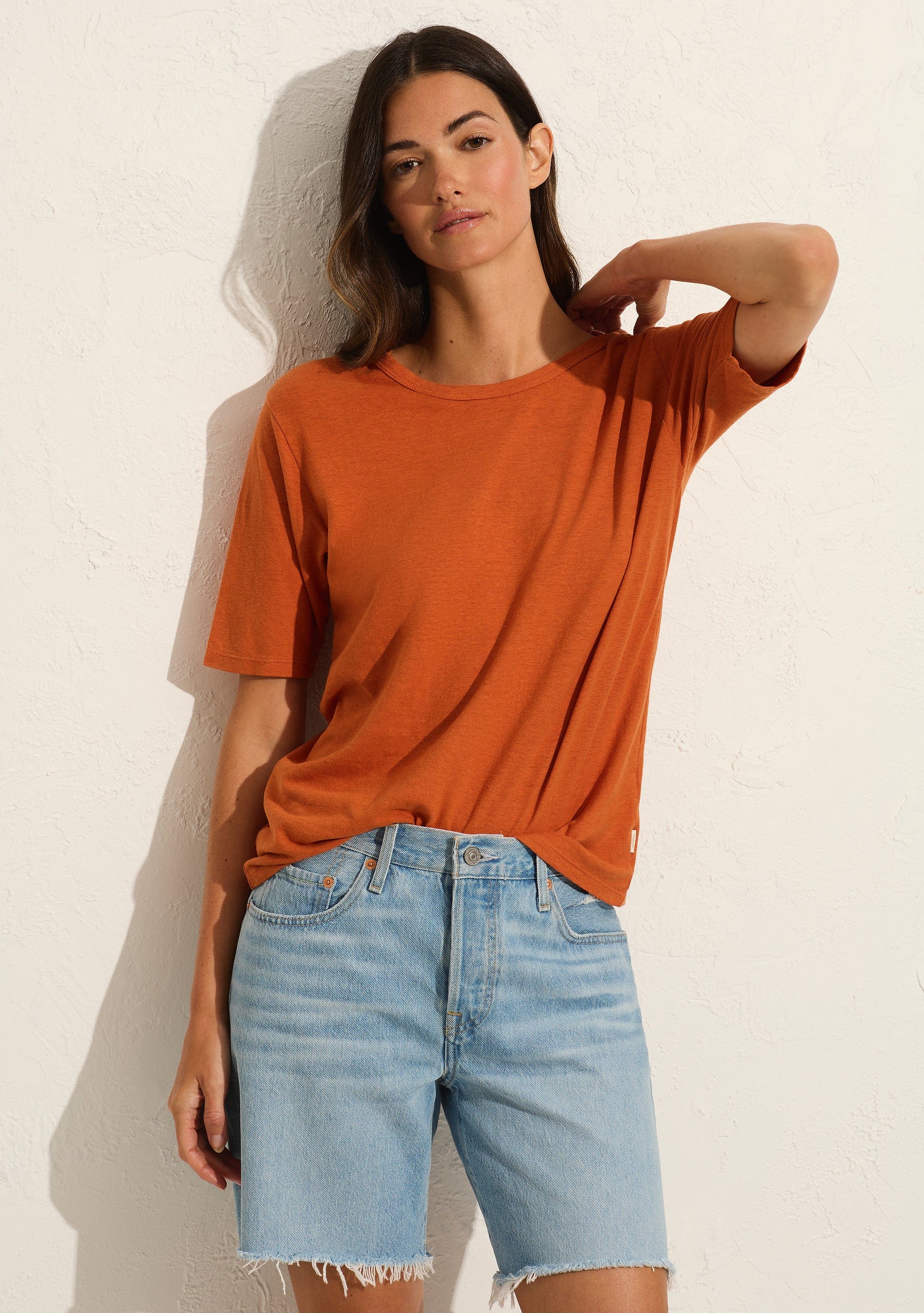 Simple Tee burnt orange - Auguste The Label