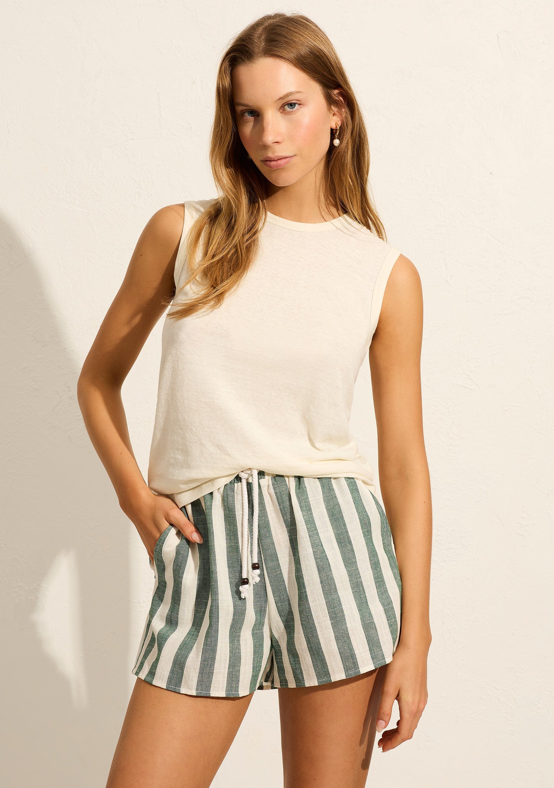 Finley Tank white - Auguste The label